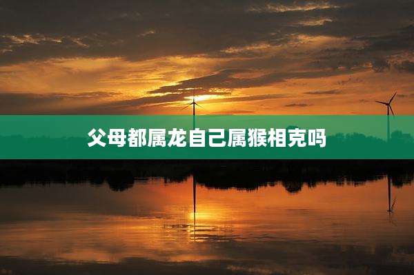 父母都属龙自己属猴相克吗