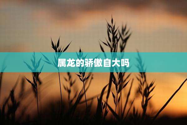 属龙的骄傲自大吗