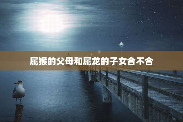 属猴的父母和属龙的子女合不合