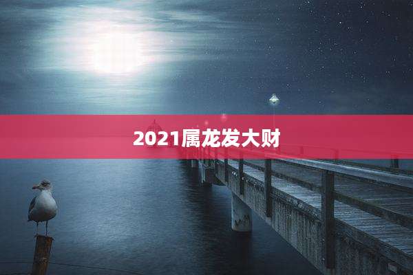 2021属龙发大财