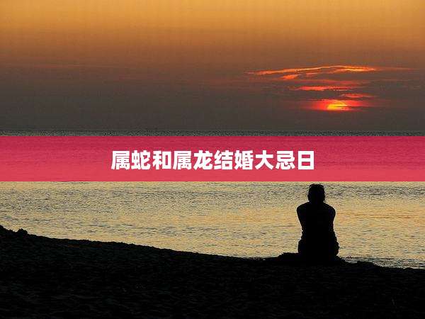 属蛇和属龙结婚大忌日