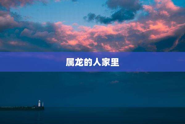 属龙的人家里