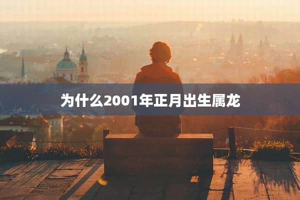 为什么2001年正月出生属龙