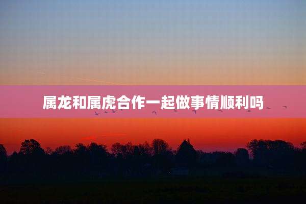 属龙和属虎合作一起做事情顺利吗