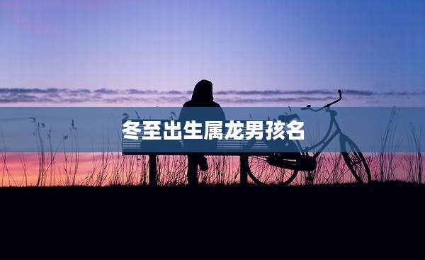 冬至出生属龙男孩名