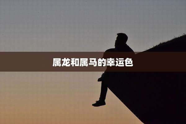 属龙和属马的幸运色