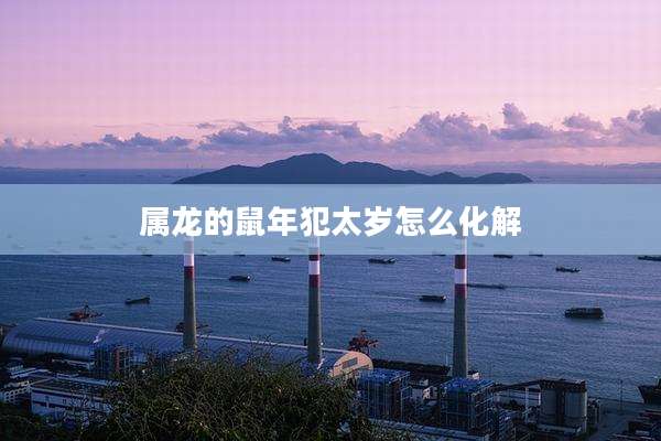 属龙的鼠年犯太岁怎么化解