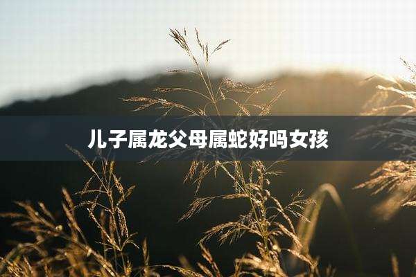 儿子属龙父母属蛇好吗女孩