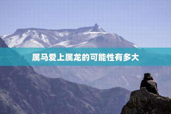 属马爱上属龙的可能性有多大