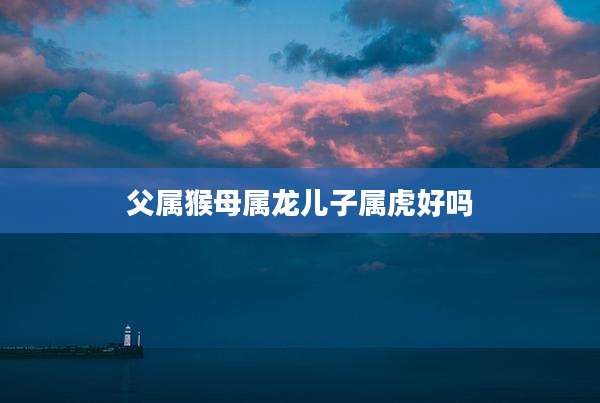父属猴母属龙儿子属虎好吗