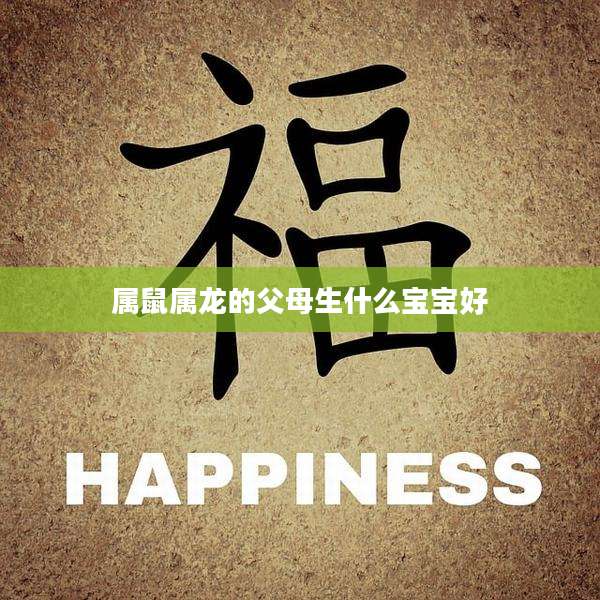 属鼠属龙的父母生什么宝宝好