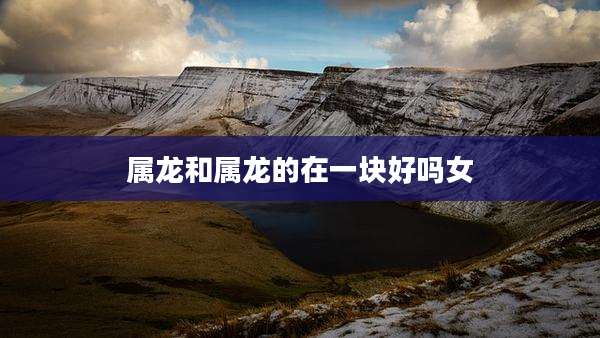 属龙和属龙的在一块好吗女