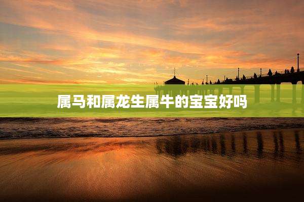 属马和属龙生属牛的宝宝好吗