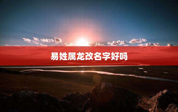 易姓属龙改名字好吗