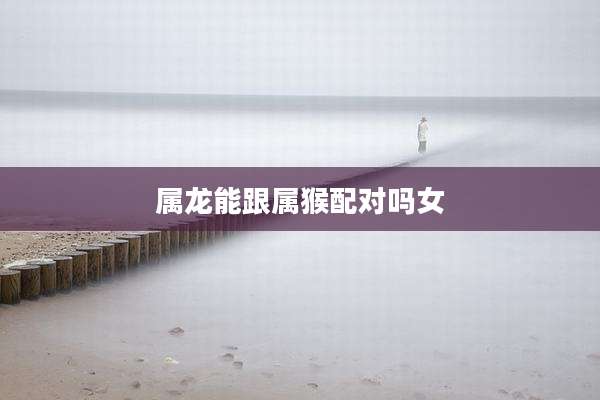 属龙能跟属猴配对吗女