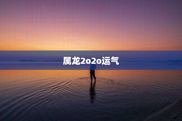属龙2o2o运气