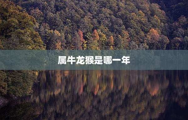属牛龙猴是哪一年