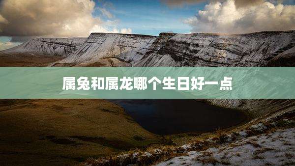 属兔和属龙哪个生日好一点
