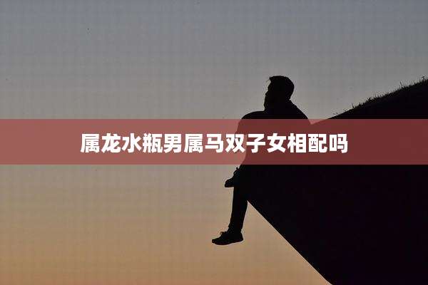 属龙水瓶男属马双子女相配吗