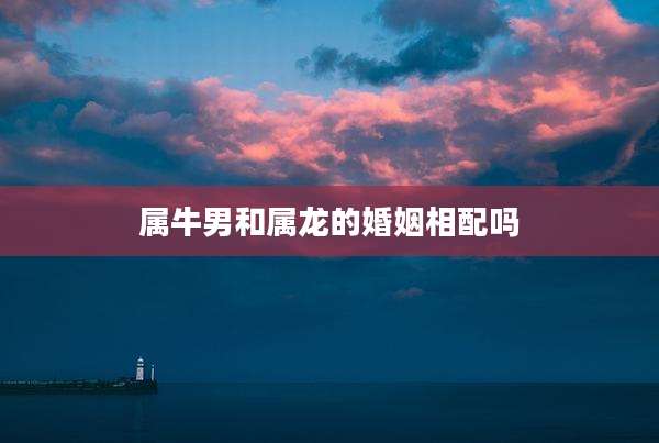 属牛男和属龙的婚姻相配吗