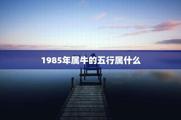 1985年属牛的五行属什么