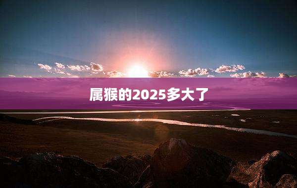 属猴的2025多大了