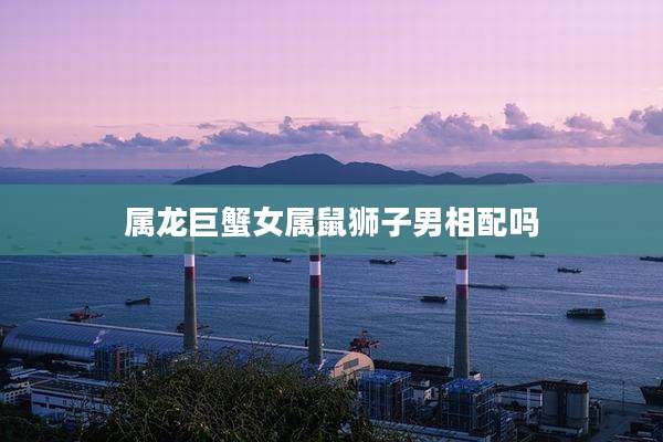 属龙巨蟹女属鼠狮子男相配吗