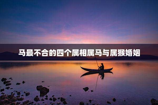 马最不合的四个属相属马与属猴婚姻