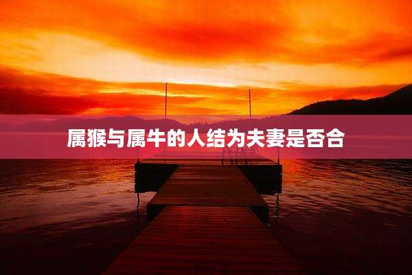 属猴与属牛的人结为夫妻是否合