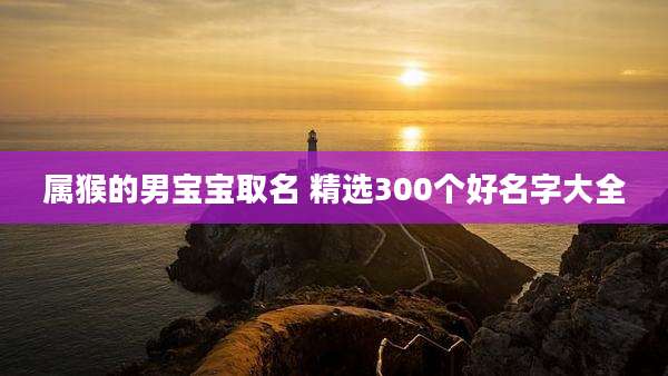 属猴的男宝宝取名 精选300个好名字大全