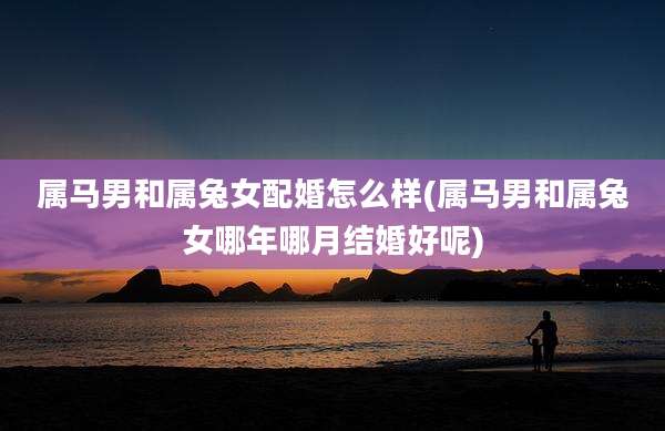 属马男和属兔女配婚怎么样(属马男和属兔女哪年哪月结婚好呢)
