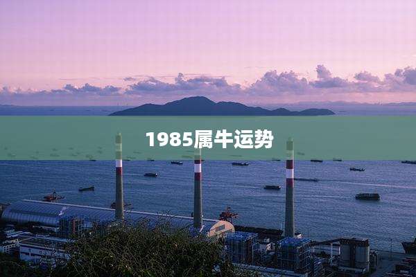 1985属牛运势