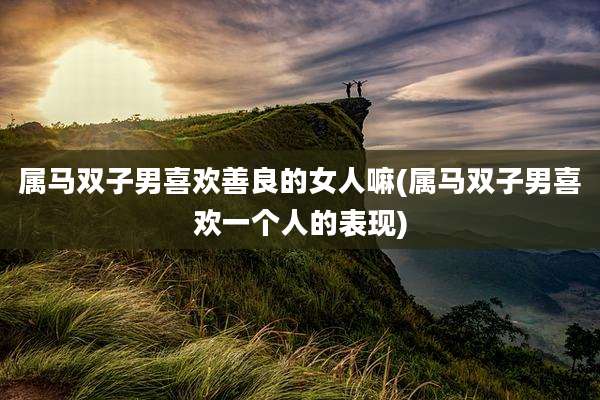 属马双子男喜欢善良的女人嘛(属马双子男喜欢一个人的表现)