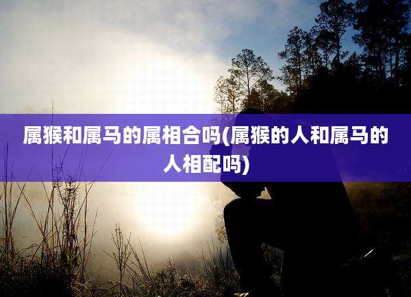 属猴和属马的属相合吗(属猴的人和属马的人相配吗)