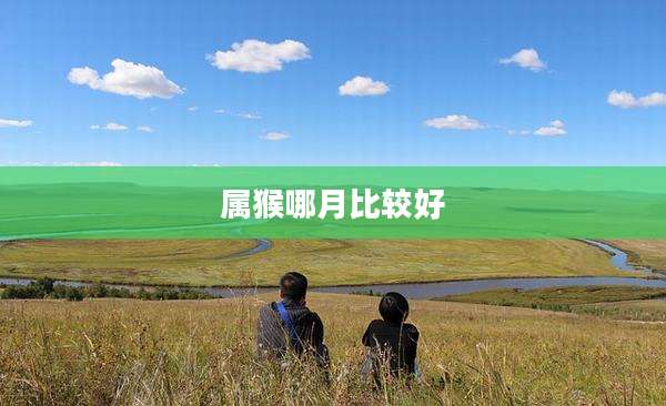 属猴哪月比较好