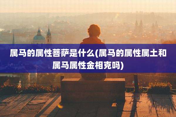 属马的属性菩萨是什么(属马的属性属土和属马属性金相克吗)