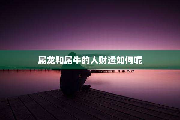 属龙和属牛的人财运如何呢