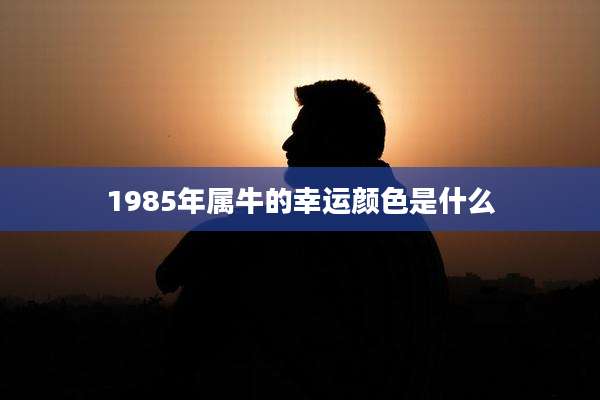 1985年属牛的幸运颜色是什么