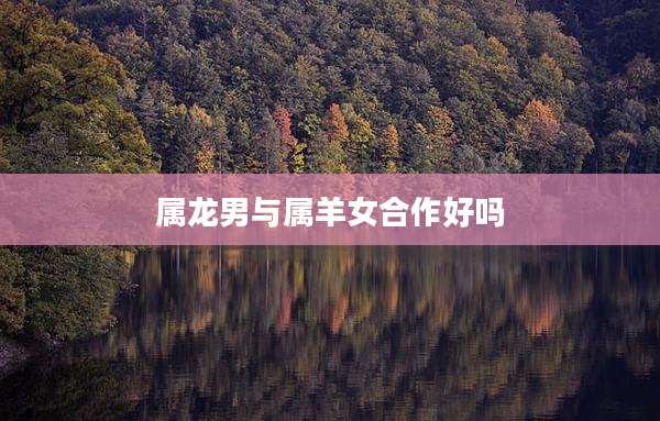 属龙男与属羊女合作好吗