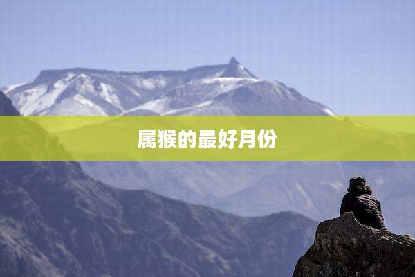 属猴的最好月份