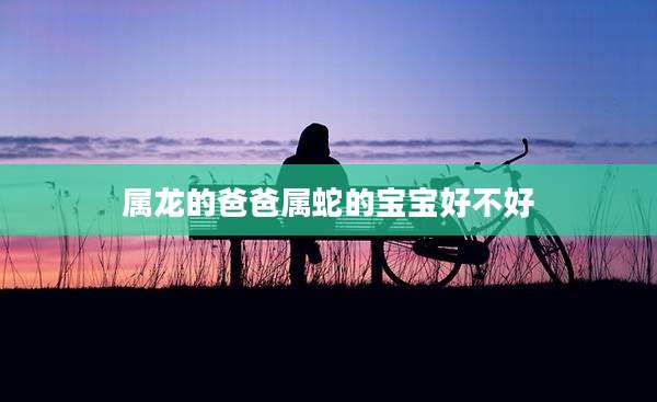 属龙的爸爸属蛇的宝宝好不好