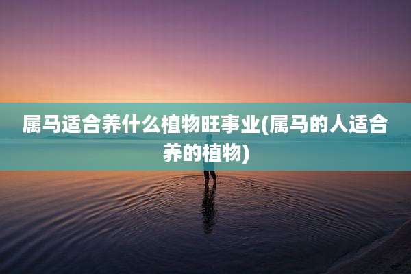 属马适合养什么植物旺事业(属马的人适合养的植物)