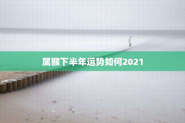 属猴下半年运势如何2021