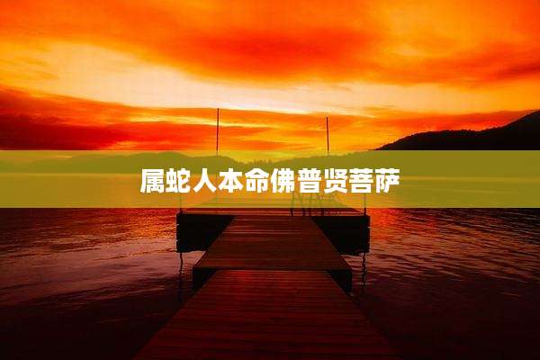 属蛇人本命佛普贤菩萨