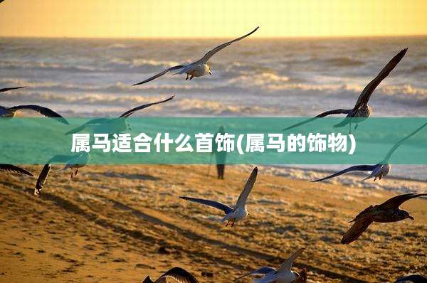 属马适合什么首饰(属马的饰物)