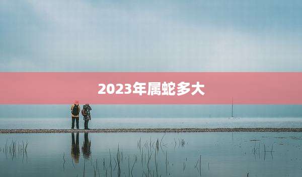 2023年属蛇多大