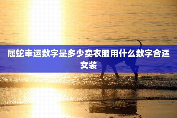 属蛇幸运数字是多少卖衣服用什么数字合适女装