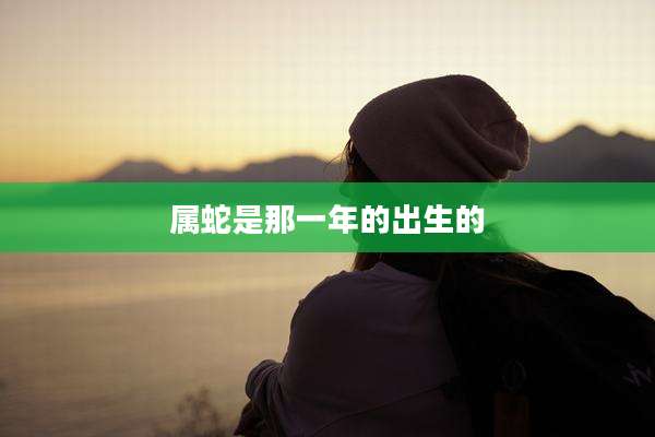 属蛇是那一年的出生的