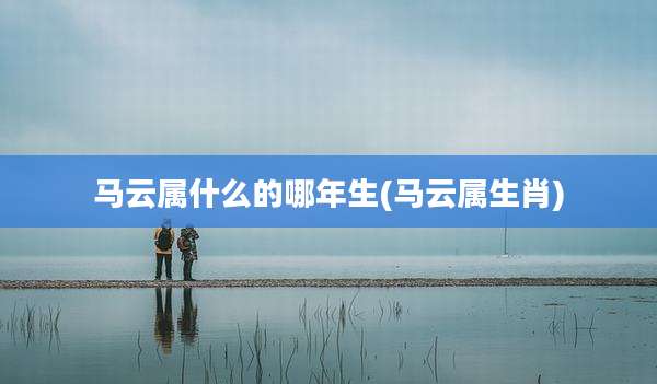 马云属什么的哪年生(马云属生肖)