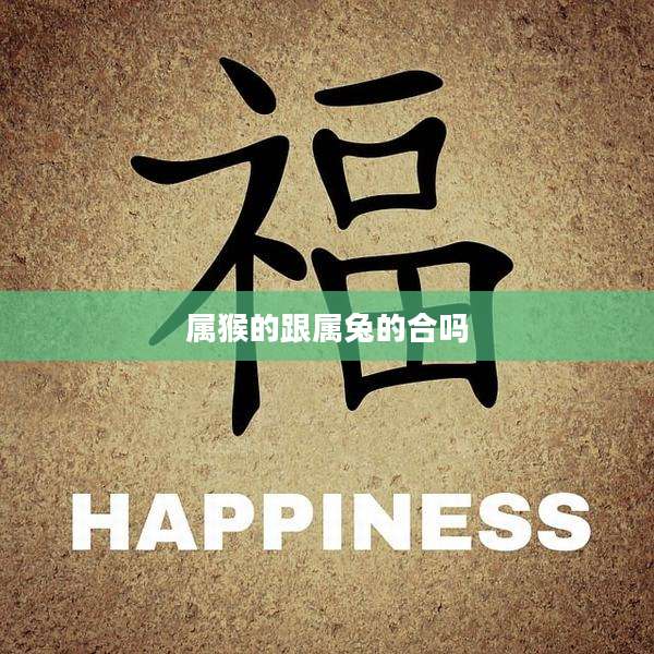 属猴的跟属兔的合吗